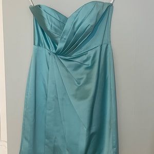 David’s Bridal Bridesmaids Dress Sz 8 Turquoise